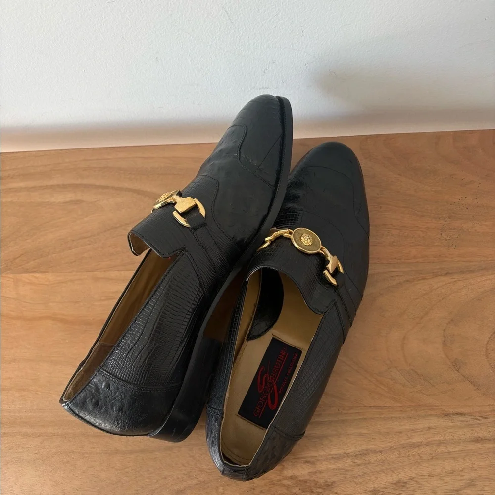 Giorgio Brutini Private Collection Genuine Snake Skin Loafers 9M